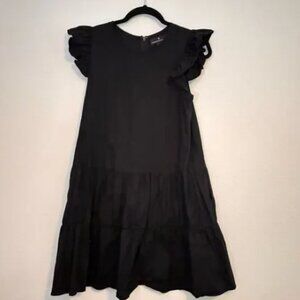 TUCKERNUCK Pomander Place Black Corrine Flutter Sleeve Dress Size Small
